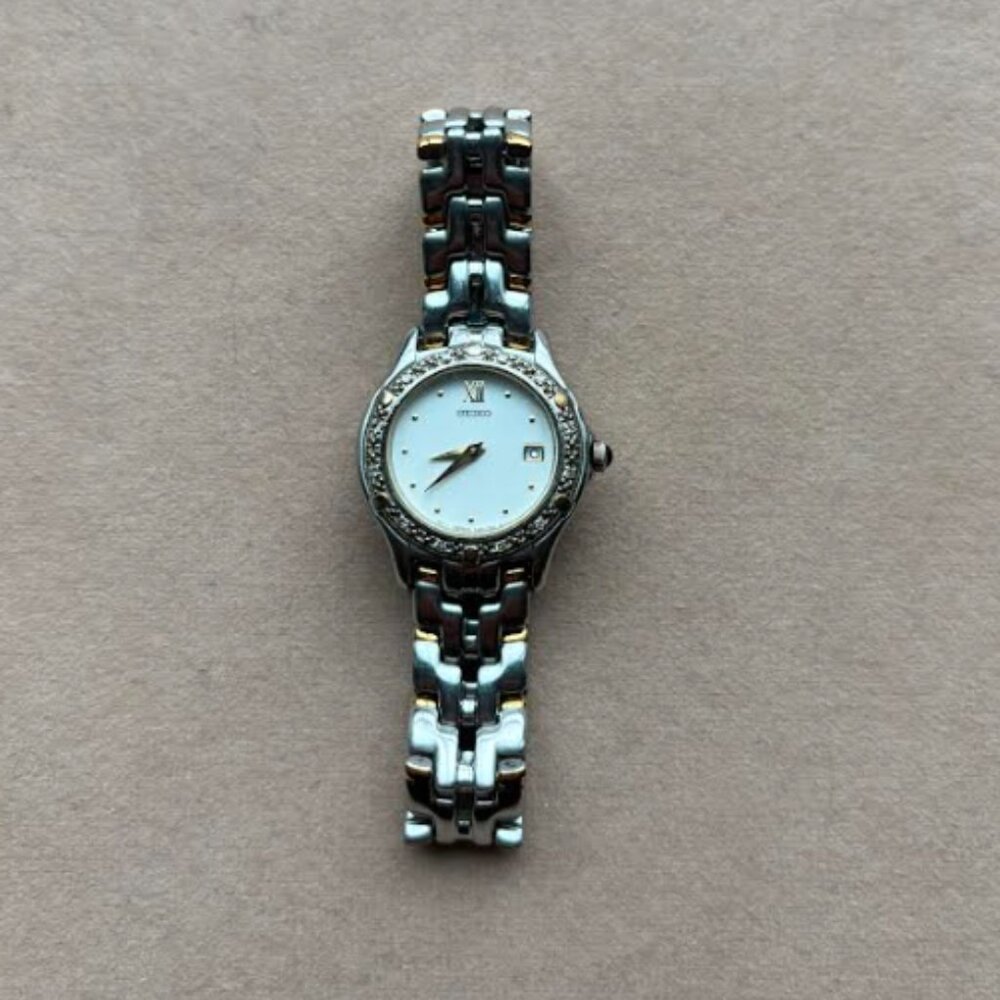 Seiko Women’s Quartz Two-tone Bracelet Watch - diamond accent